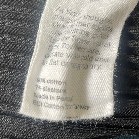 Kotn Ribbed Midi Tank Dress - Black - Picture 5 of 5